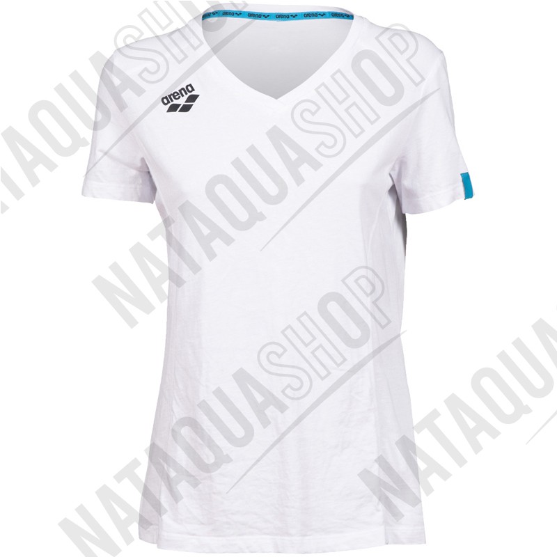 W TEAM PANEL T-SHIRT - FEMME White Color