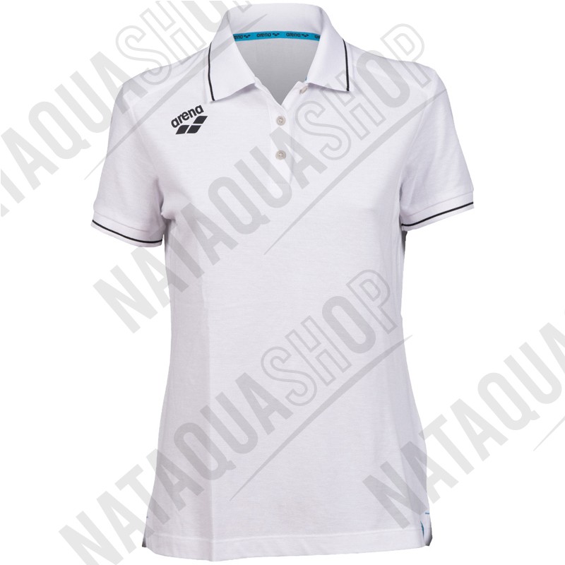 W TEAM SOLID POLOSHIRT COTON - FEMME