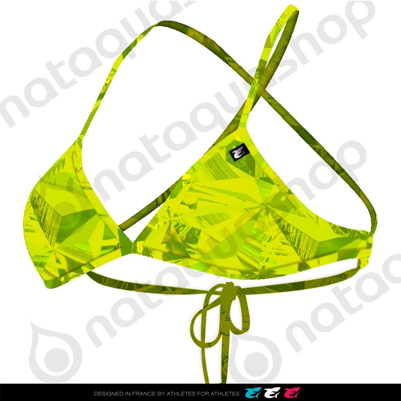 PRIMEVAL TRIANGLE TIE BACK - FEMME VERT LIME Color