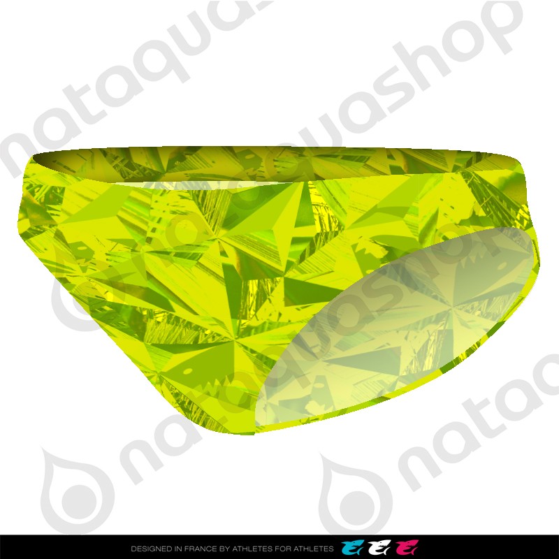 PRIMEVAL BIKINI BRIEF - FEMME VERT LIME Color