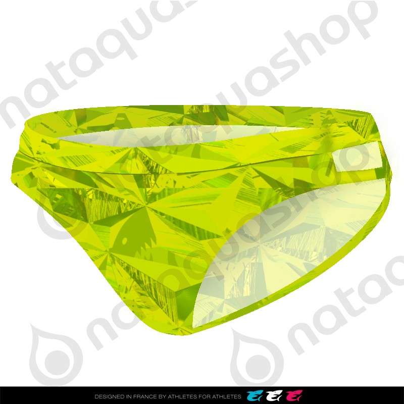 PRIMEVAL DOUBLE STRAP BRIEF - FEMME VERT LIME Color