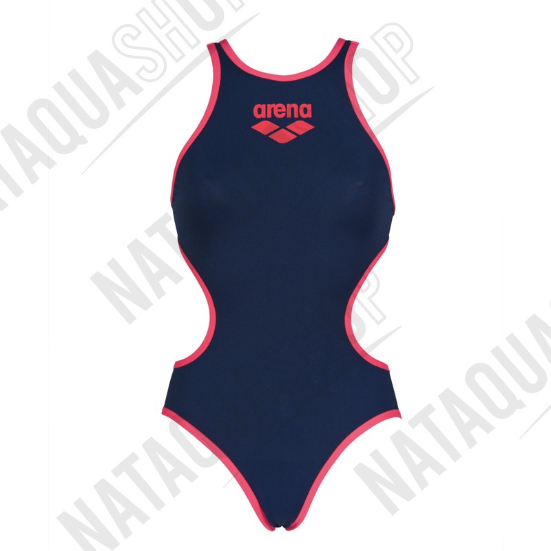 W ARENA ONE BIGLOGO navy/fluo red Color