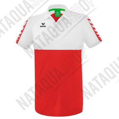 POLO SIX WINGS - HOMME Rouge/blanc