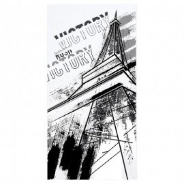 SERVIETTE CRAZY BRUSH BLANC NOIR - photo 0