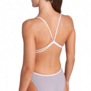 W SWIMSUIT LACE BACK SOLID Grey - photo 3