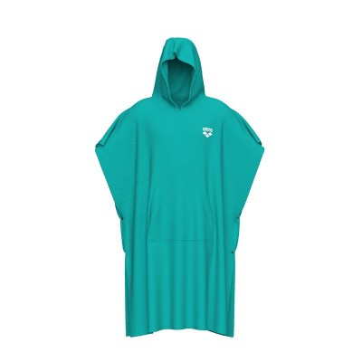 ARENA COTTON PONCHO green/blue