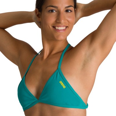HAUT TRIANGLE FEEL - FEMME Persian Green - Yellow Star